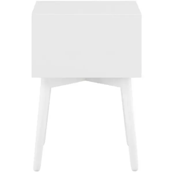 Nightstands-Kirkland's Home Tapered 2-Drawer Nightstand White