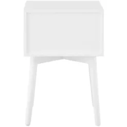 Nightstands-Kirkland's Home Tapered 2-Drawer Nightstand White