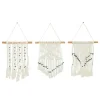 Wall Plaques-Kirkland's Home Tasseled Macrame Wall Hangings, Set Of 3 White