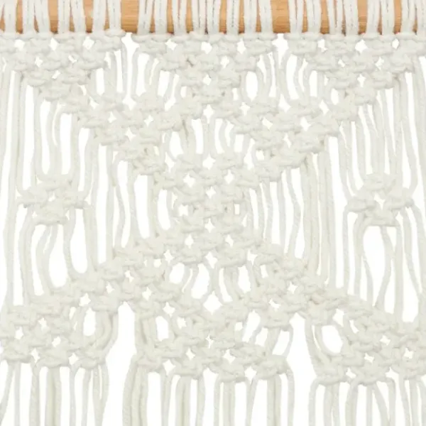 Wall Plaques-Kirkland's Home Tasseled Macrame Wall Hangings, Set Of 3 White