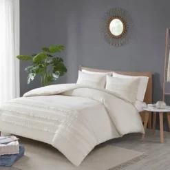 Comforters-Kirkland's Home Tassels California King 3-Pc. Comforter Set White