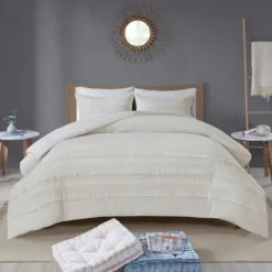 Comforters-Kirkland's Home Tassels California King 3-Pc. Comforter Set White