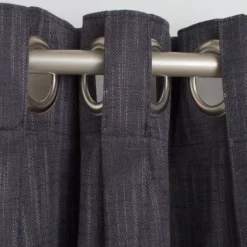 Curtains & Drapes-Kirkland's Home Taupe Chenille Single Curtain Panel, 84 In. Tan