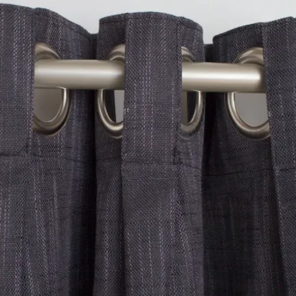 Curtains & Drapes-Kirkland's Home Taupe Chenille Single Curtain Panel, 84 In. Tan