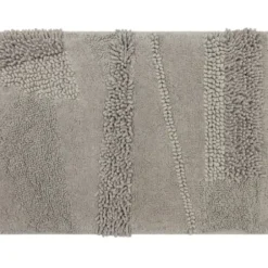 Bathroom Rugs-Kirkland's Home Taupe High Pile Marshmallow Bath Mat, 40 In. Ivory