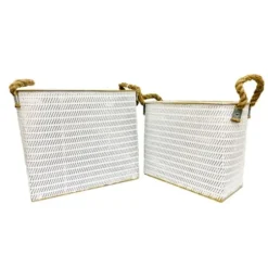 Baskets & Boxes-Kirkland's Home Taupe Paw Print Basket With Handles
