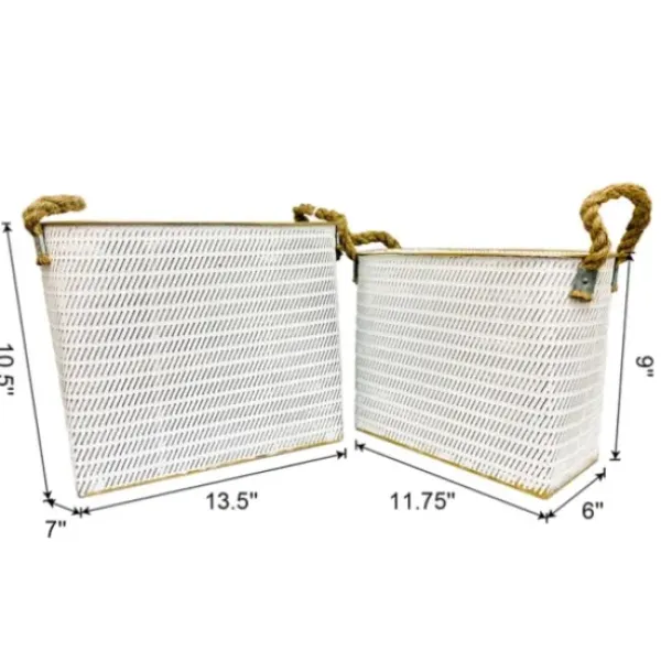 Baskets & Boxes-Kirkland's Home Taupe Paw Print Basket With Handles