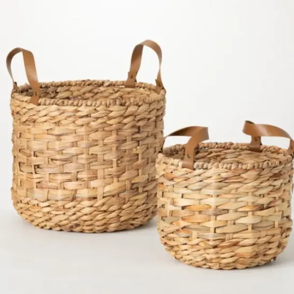 Baskets & Boxes-Kirkland's Home Taupe Paw Trellis Rec Gle Basket, 17.5 In. Tan
