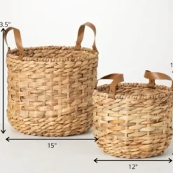 Baskets & Boxes-Kirkland's Home Taupe Paw Trellis Rec Gle Basket, 17.5 In. Tan