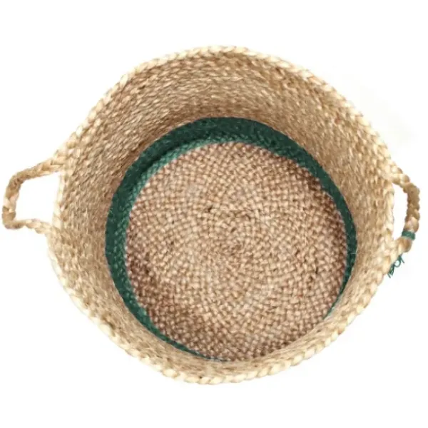 Baskets & Boxes-Kirkland's Home Taupe Paw Trellis Round Basket, 15 In. Tan