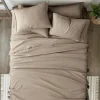 Bed Sheets-Kirkland's Home Taupe Ultra Soft 6-Pc. Queen Sheet Set Tan