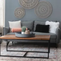 Coffee Tables-Kirkland's Home Tawny Nesting 3-Pc. Coffee And Accent Table Set Brown