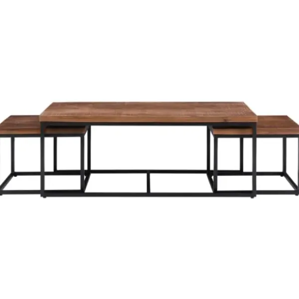 Coffee Tables-Kirkland's Home Tawny Nesting 3-Pc. Coffee And Accent Table Set Brown