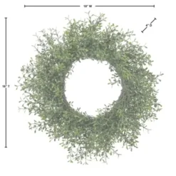 Wreaths-Kirkland's Home Tea Leaf Wreath Green