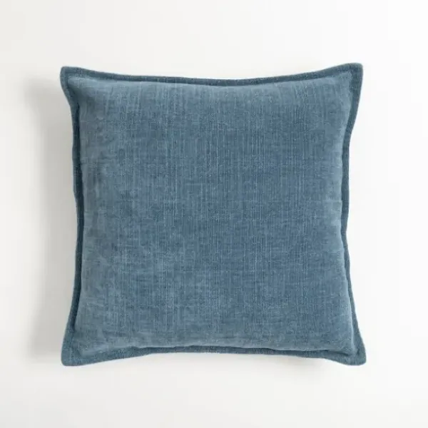 Pillows-Kirkland's Home Teal Chenille Throw Pillow Blue