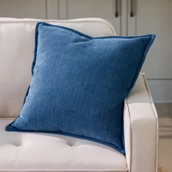 Pillows-Kirkland's Home Teal Chenille Throw Pillow Blue