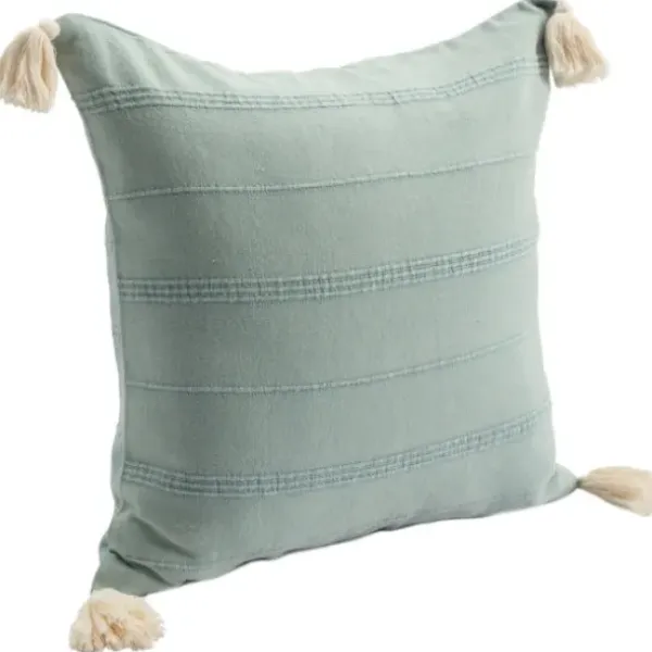 Pillows-Kirkland's Home Teal Dobby Loomed Pillow Blue