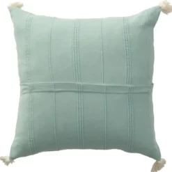 Pillows-Kirkland's Home Teal Dobby Loomed Pillow Blue
