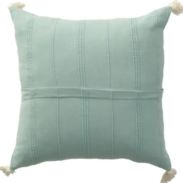 Pillows-Kirkland's Home Teal Dobby Loomed Pillow Blue