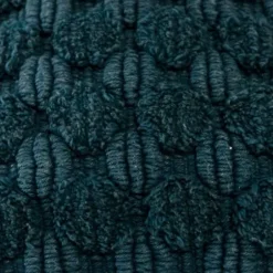 Pillows-Kirkland's Home Teal Looped Cotton Throw Pillow Blue