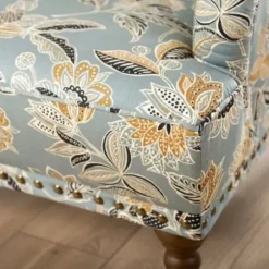 Accent Chairs-Kirkland's Home Teal Rebecca Tufted Accent Chair Blue