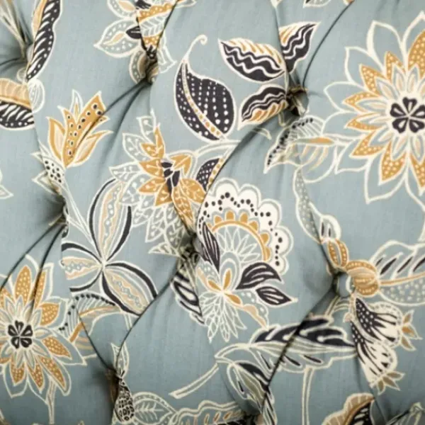 Accent Chairs-Kirkland's Home Teal Rebecca Tufted Accent Chair Blue