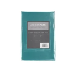 Bed Sheets-Kirkland's Home Teal Satin King 2-Pc. Pillow Case Set Blue