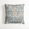Pillows-Kirkland's Home Teal Vintage Salma Pillow Blue/Ivory