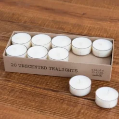 Candles-Kirkland's Home Tealight Candles, Set Of 20 Ivory