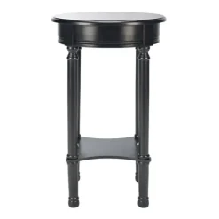 Accent & End Tables-Kirkland's Home Tegan Round Accent Table Black
