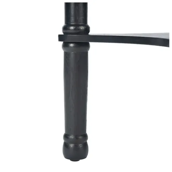 Accent & End Tables-Kirkland's Home Tegan Round Accent Table Black