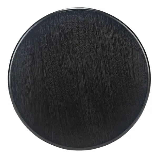 Accent & End Tables-Kirkland's Home Tegan Round Accent Table Black