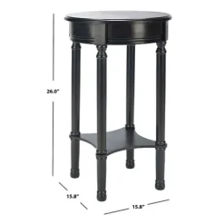 Accent & End Tables-Kirkland's Home Tegan Round Accent Table Black
