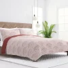Quilts-Kirkland's Home Terra Scalloped Reversible 3-Pc. Queen Quilt Set Red/White