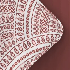 Quilts-Kirkland's Home Terra Scalloped Reversible 3-Pc. Queen Quilt Set Red/White