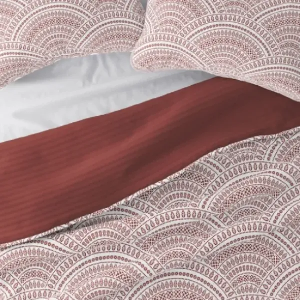 Quilts-Kirkland's Home Terra Scalloped Reversible 2-Pc. Twin Quilt Set Red/White