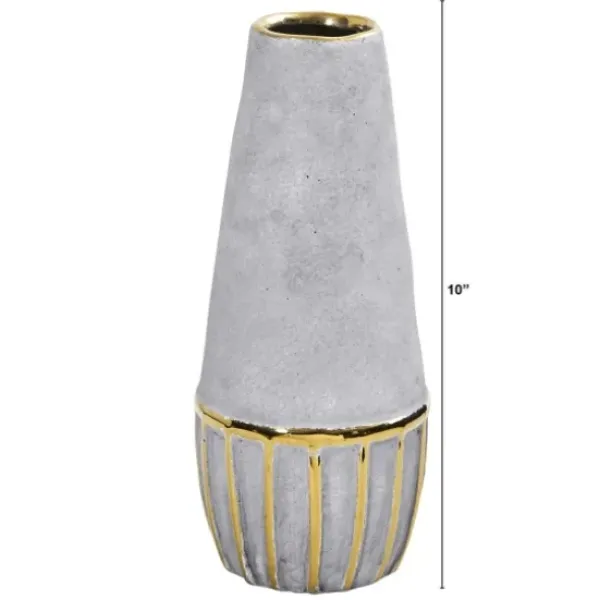 Vases-Kirkland's Home Terracotta Bottle Vases, Set Of 2 Green