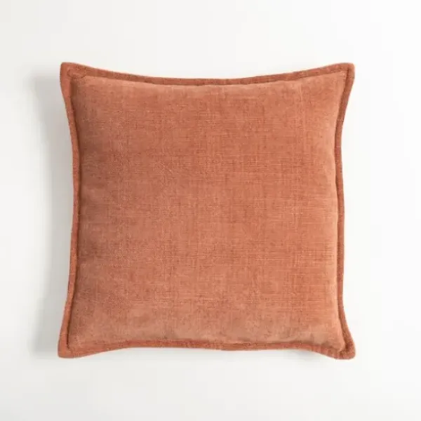 Pillows-Kirkland's Home Terracotta Chenille Throw Pillow Orange