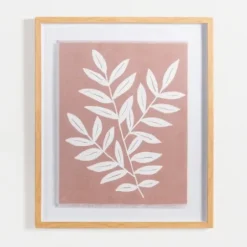 Framed Art-Kirkland's Home Terracotta Spring Foliage Framed Art Print Tan