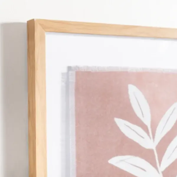 Framed Art-Kirkland's Home Terracotta Spring Foliage Framed Art Print Tan