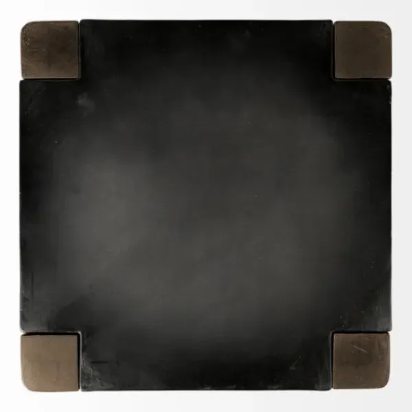 Bar Stools & Counter Height Stools-Kirkland's Home Terry Black Metal And Brown Wood Counter Stool Black/Brown
