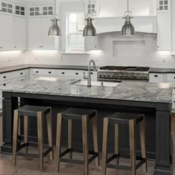 Bar Stools & Counter Height Stools-Kirkland's Home Terry Black Metal And Brown Wood Counter Stool Black/Brown