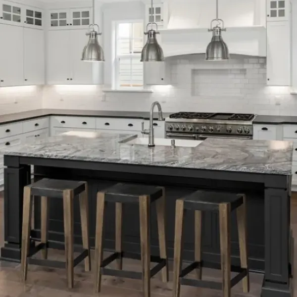 Bar Stools & Counter Height Stools-Kirkland's Home Terry Metal And Wood Cross Braced Bar Stool Black/Brown