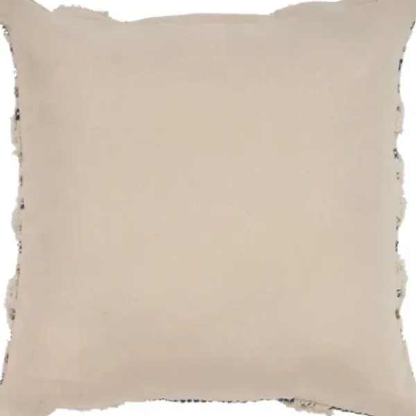 Pillows-Kirkland's Home Textured Blue Stripe Pillow Ivory/Blue