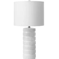 Table Lamps-Kirkland's Home Textured Ceramic Table Lamp White
