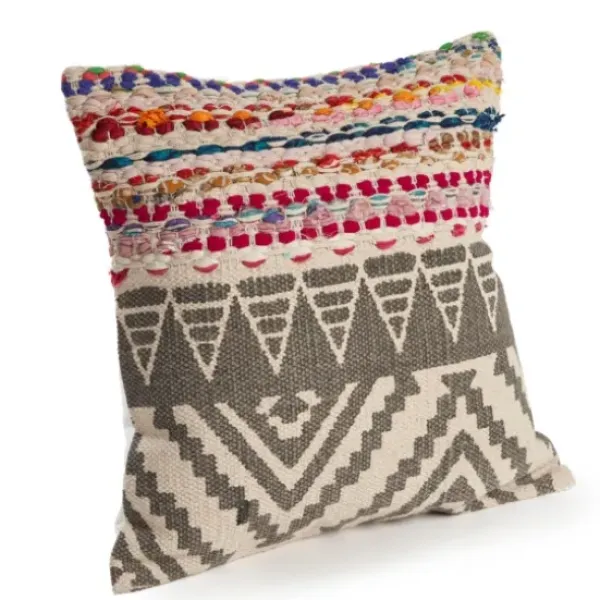 Pillows-Kirkland's Home Textured Geometric Boho Pillow Multi