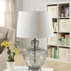 Table Lamps-Kirkland's Home Textured Glass And Metal Jug Table Lamp Ivory