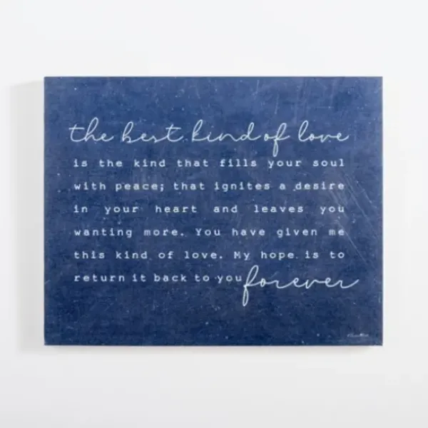 Wall Quotes & Signs-Kirkland's Home The Best Kind Of Love Wood Wall Plaque Blue