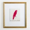 Framed Art-Kirkland's Home The Crimson Bird Framed Art Print White/Red
