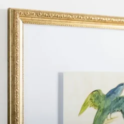 Framed Art-Kirkland's Home The Dark Green Bird Framed Art Print White/Green